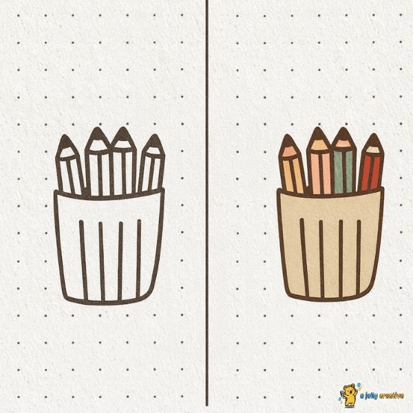 Box of Pencils Drawing