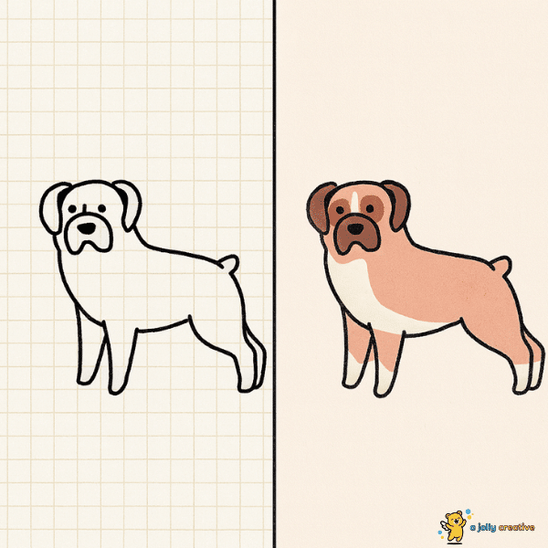 Boxer drawing