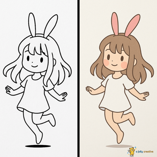 Bunny Girl Jumping idea