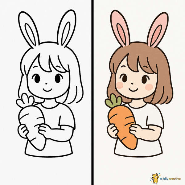 Bunny Girl with Carrot idea