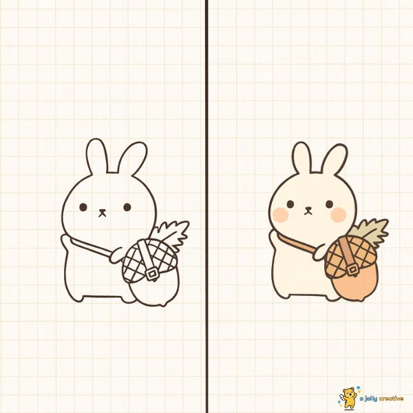 Bunny Traveler Drawing idea