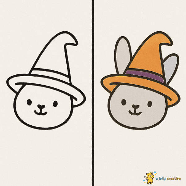 Bunny in Witch Hat