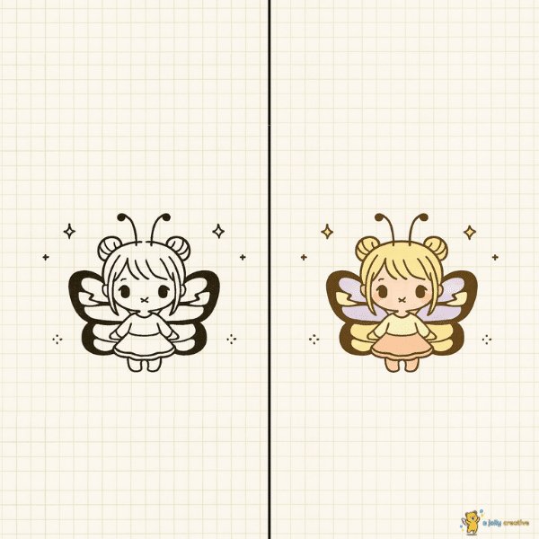 Butterfly Chibi Girl idea-1