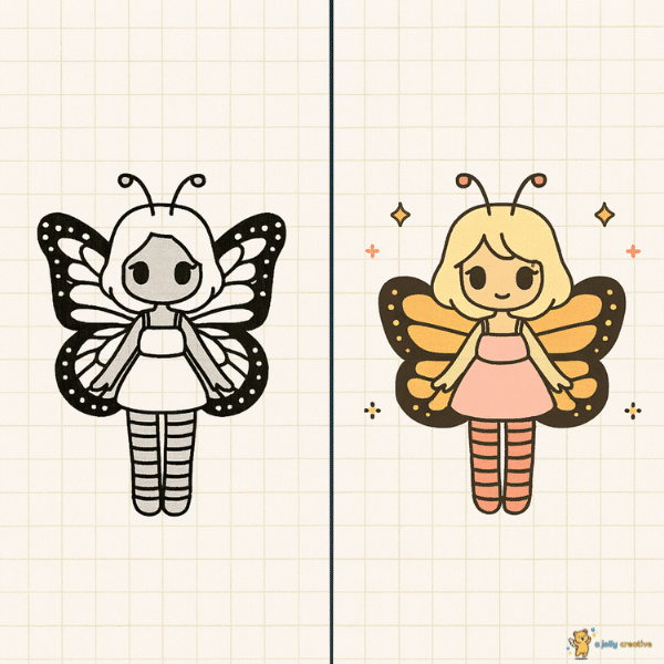 Butterfly Chibi Girl idea 2