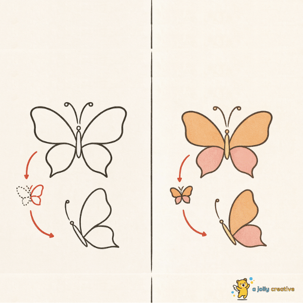 Butterfly From the Side