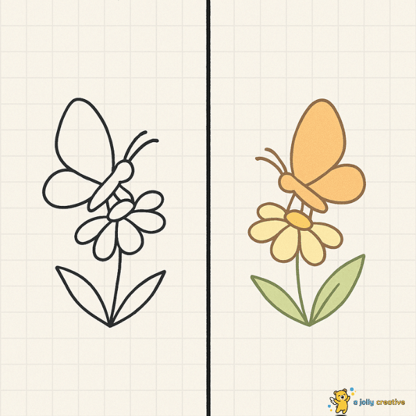 Butterfly Landing on Flower-idea-1