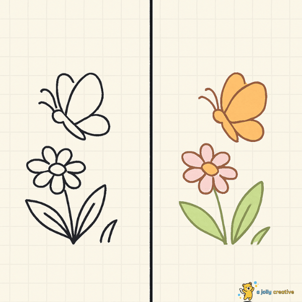 Butterfly in Garden Setting-idea-1