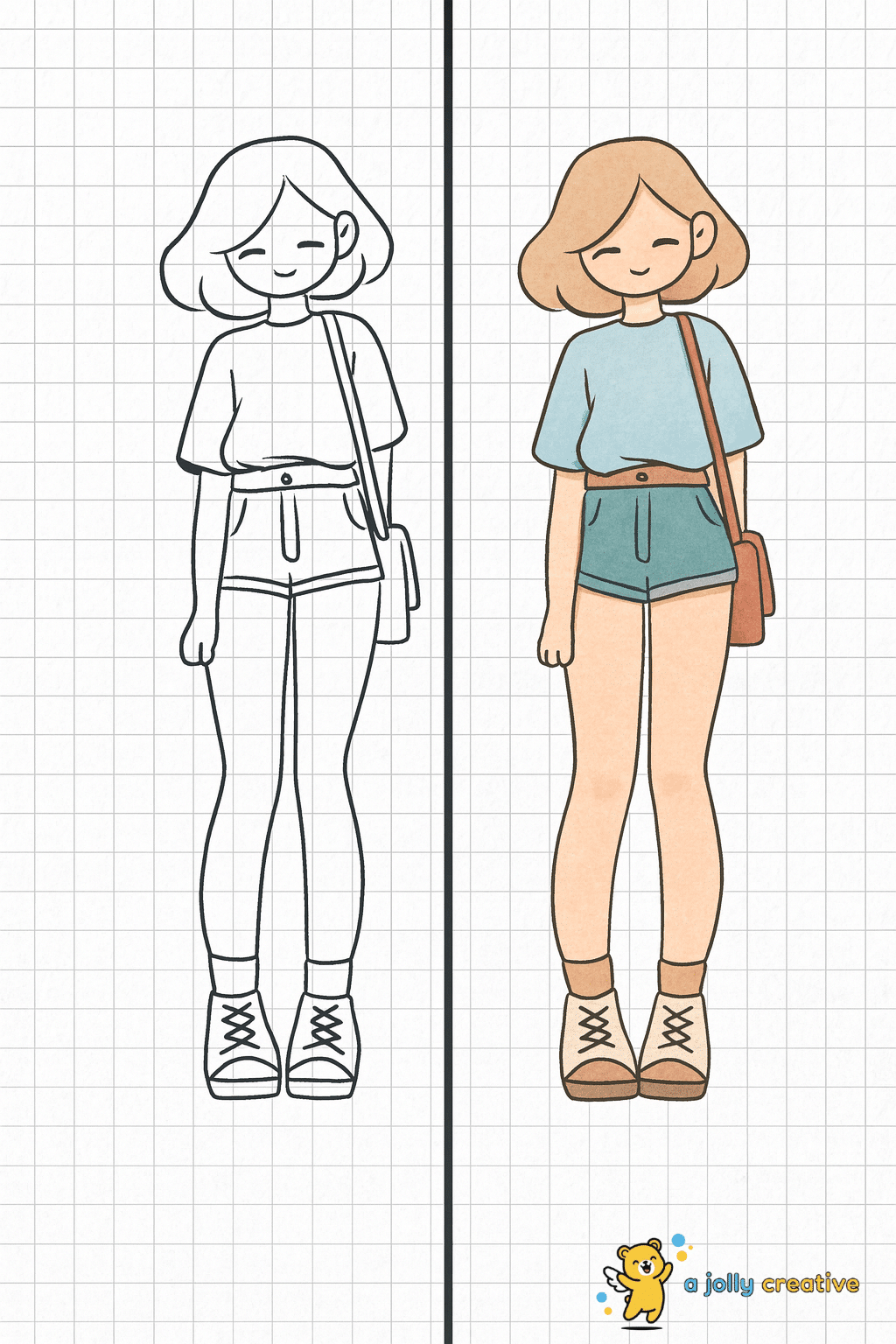 Casual Girl drawing -idea