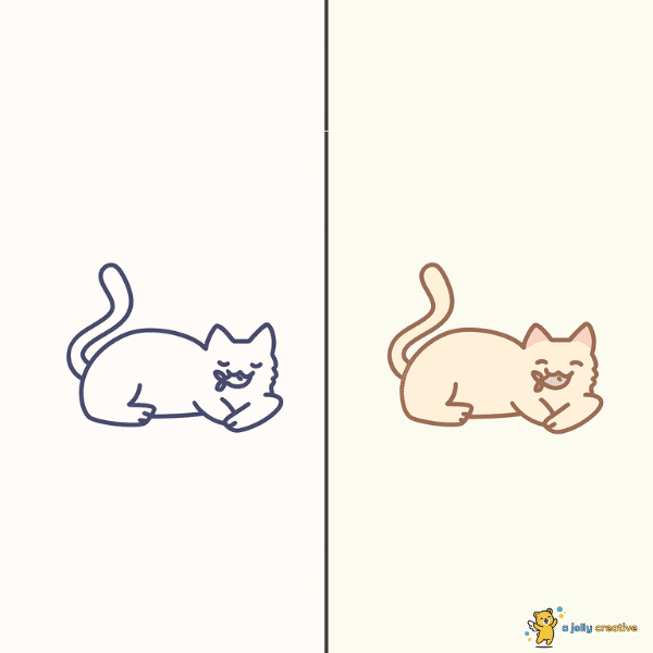 Cat Eating Fish idea