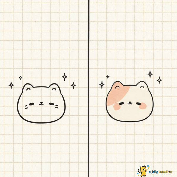 Cat Face Drawing