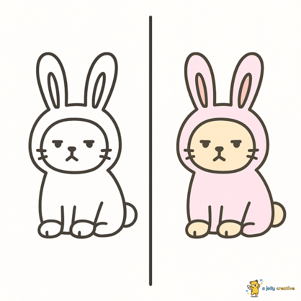 Cat in a Bunny Costume