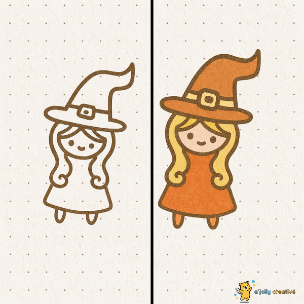 Chibi Witch Drawing