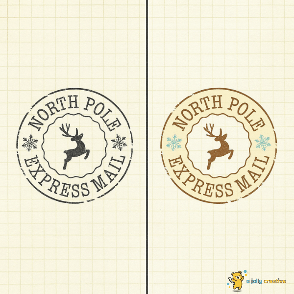 Christmas Stamp drawing idea