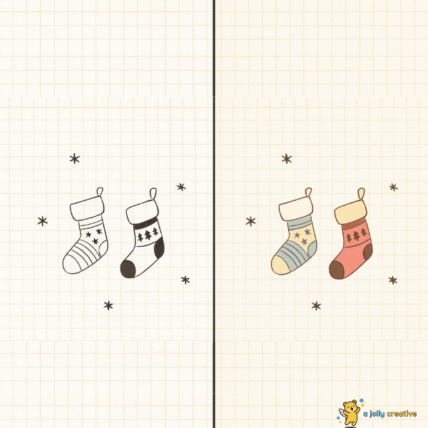 Christmas Stockings Drawing idea
