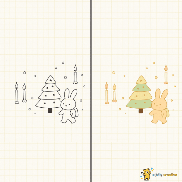 Christmas Tree with Candles