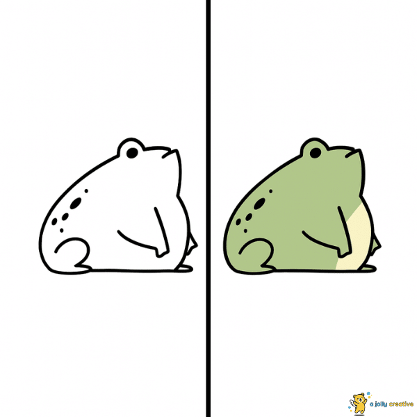 Chubby Frog Drawing
