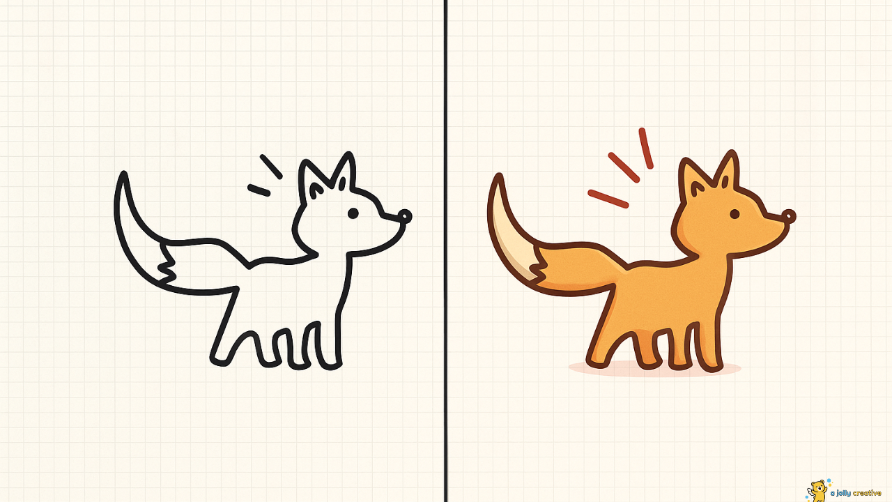 Clever Fox Drawing