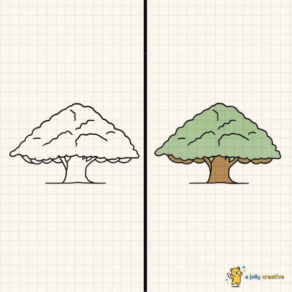 Complex Trees Drawing idea 1