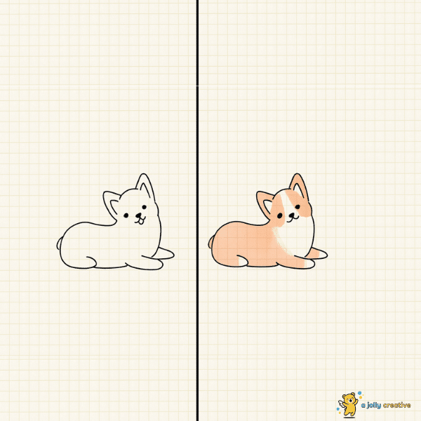 Corgi Drawing idea