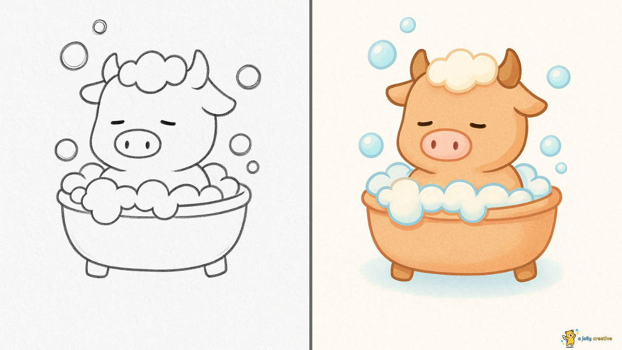 Cow Taking a Bath idea 1
