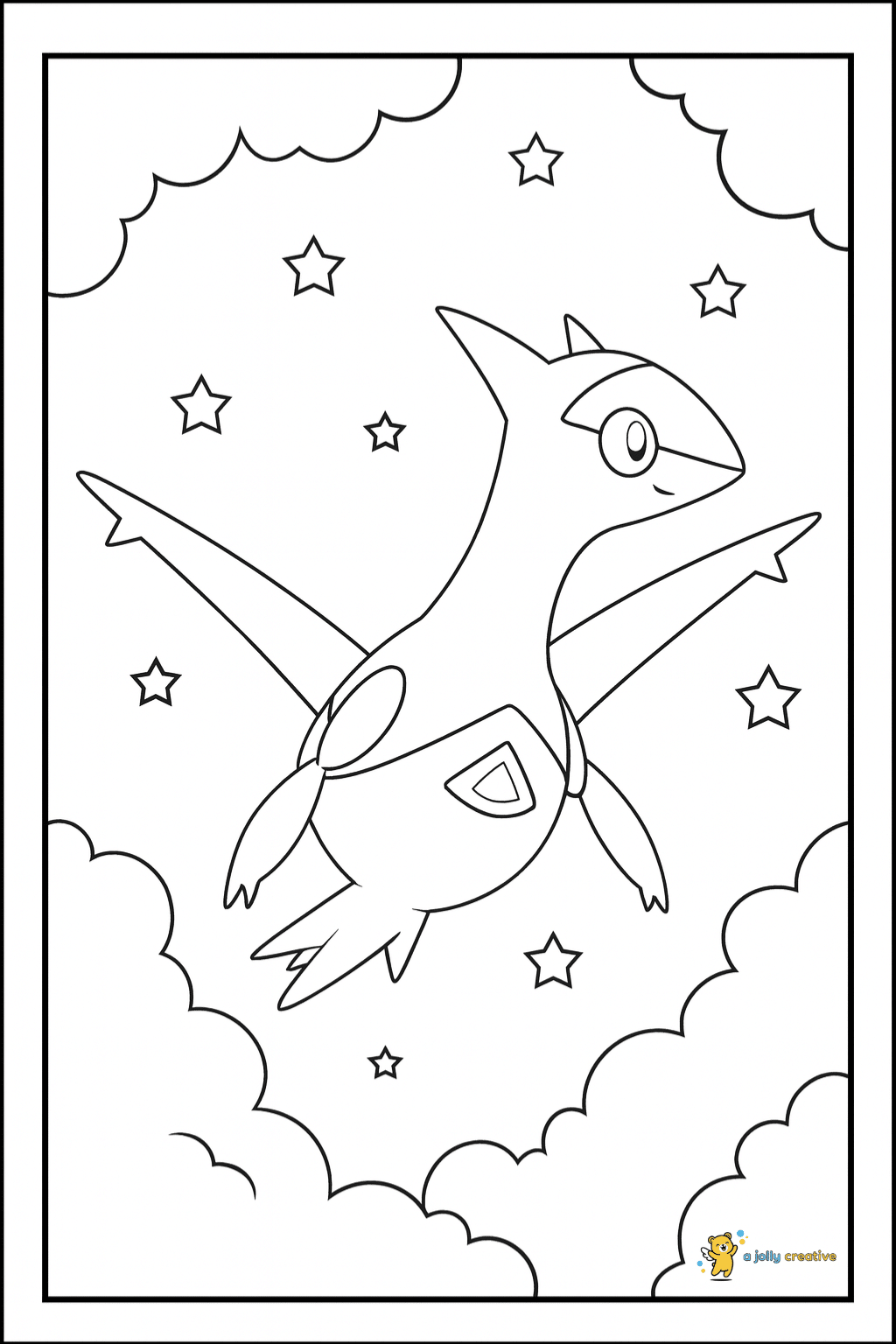 Cresselia coloring pages
