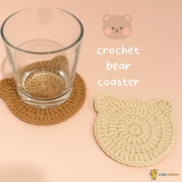 Crochet Bear Coaster -1