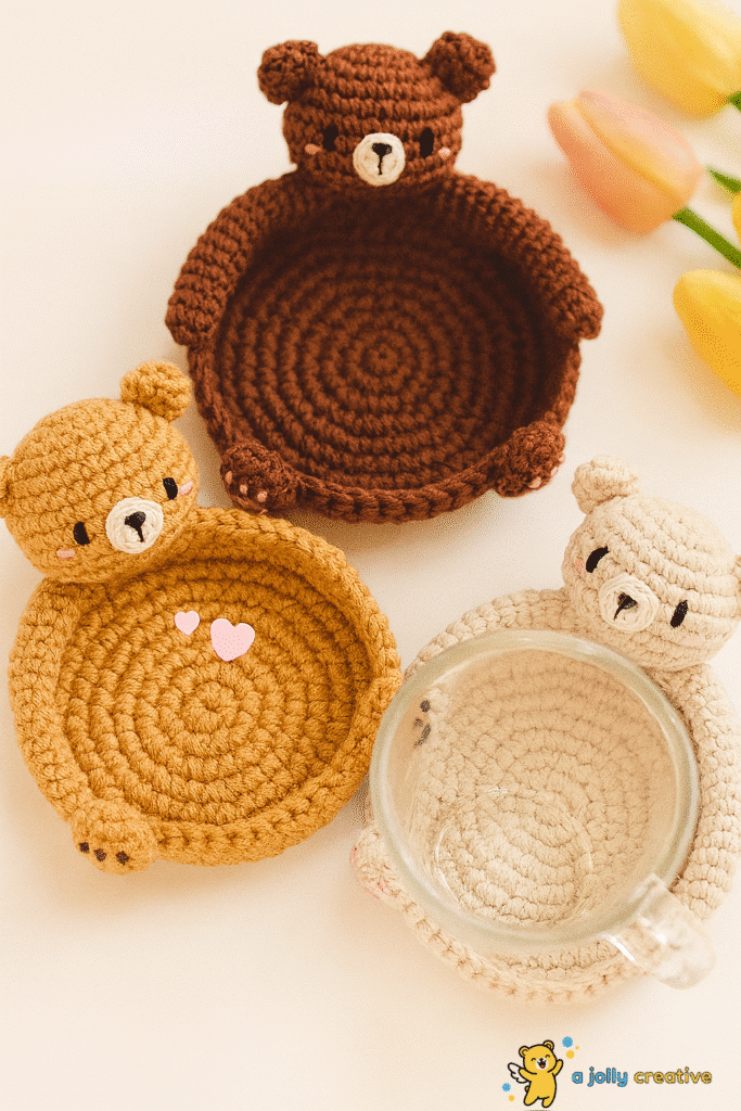 Crochet Bear Coaster Two