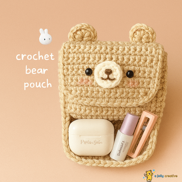 Crochet Bear Pouch