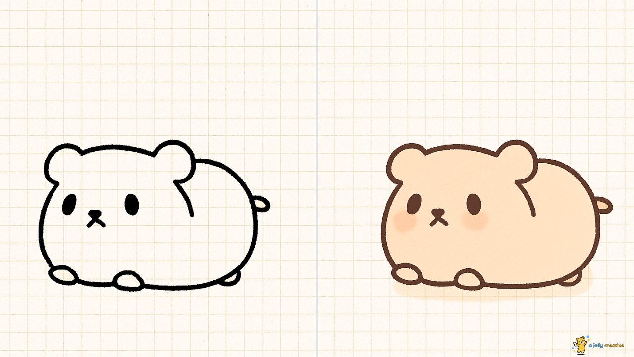 Curious Hamster Drawing idea-1