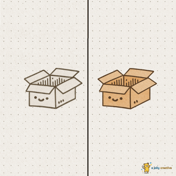 Cute Box Drawing idea