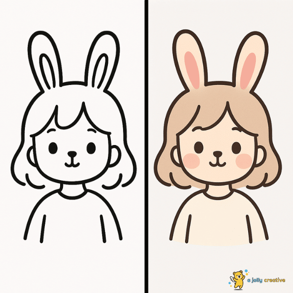 Cute Bunny Girl Character