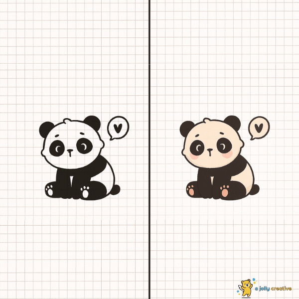 Cute Chibi Panda Drawing