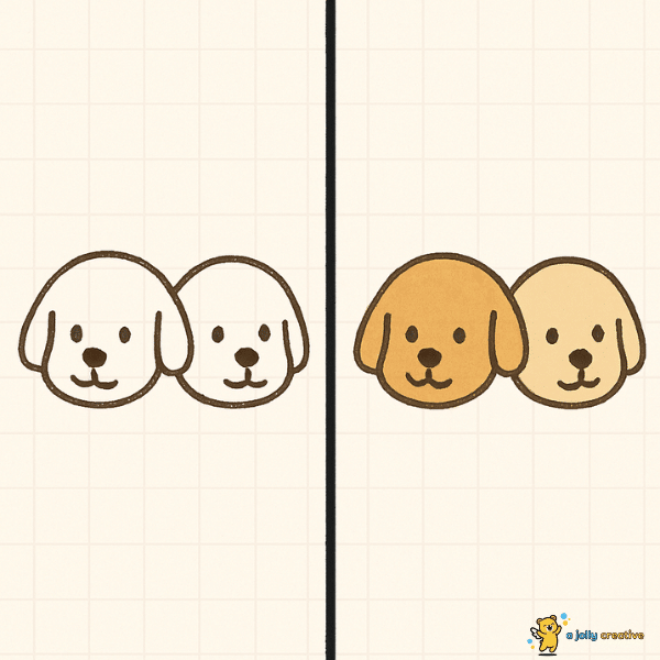 Dog Faces Drawing