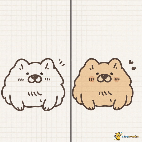 Dogs Sitting Drawing-idea-4