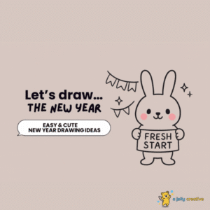 Easy & Cute New Year Drawing Ideas