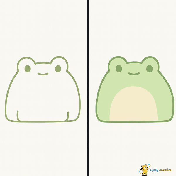 Easy Frog Drawing