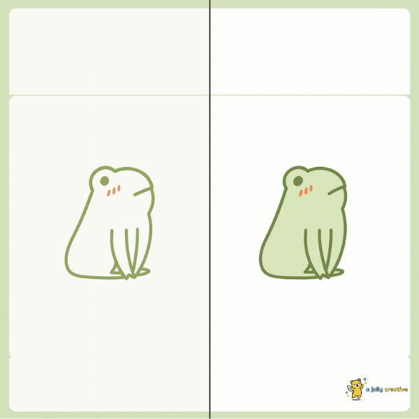 Embarrassed Frog Drawing