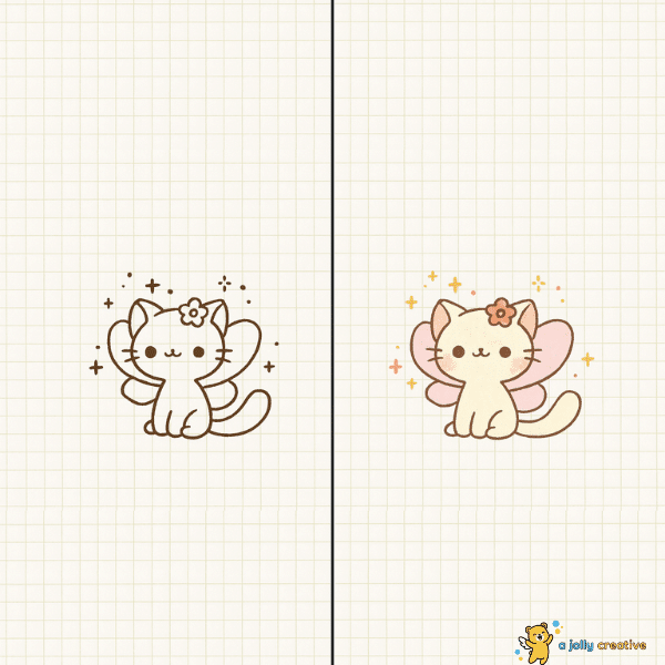 Fairy Cat Drawing