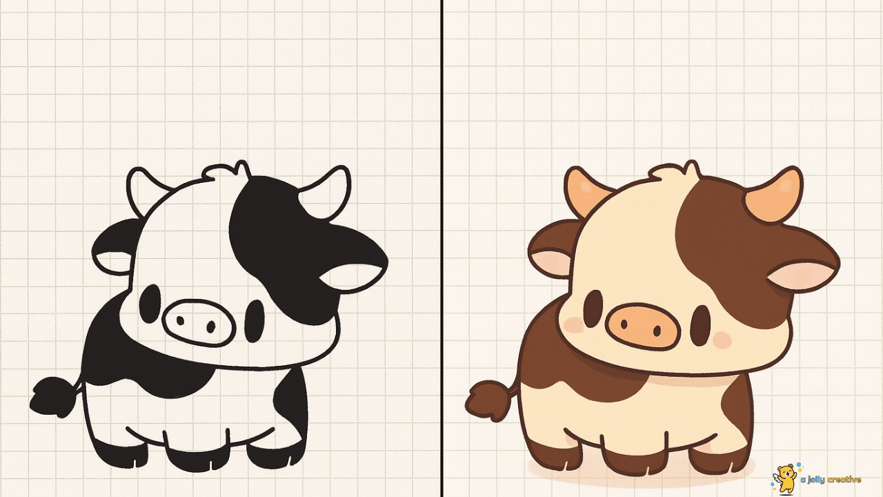 Farm Cow Drawing-idea-2