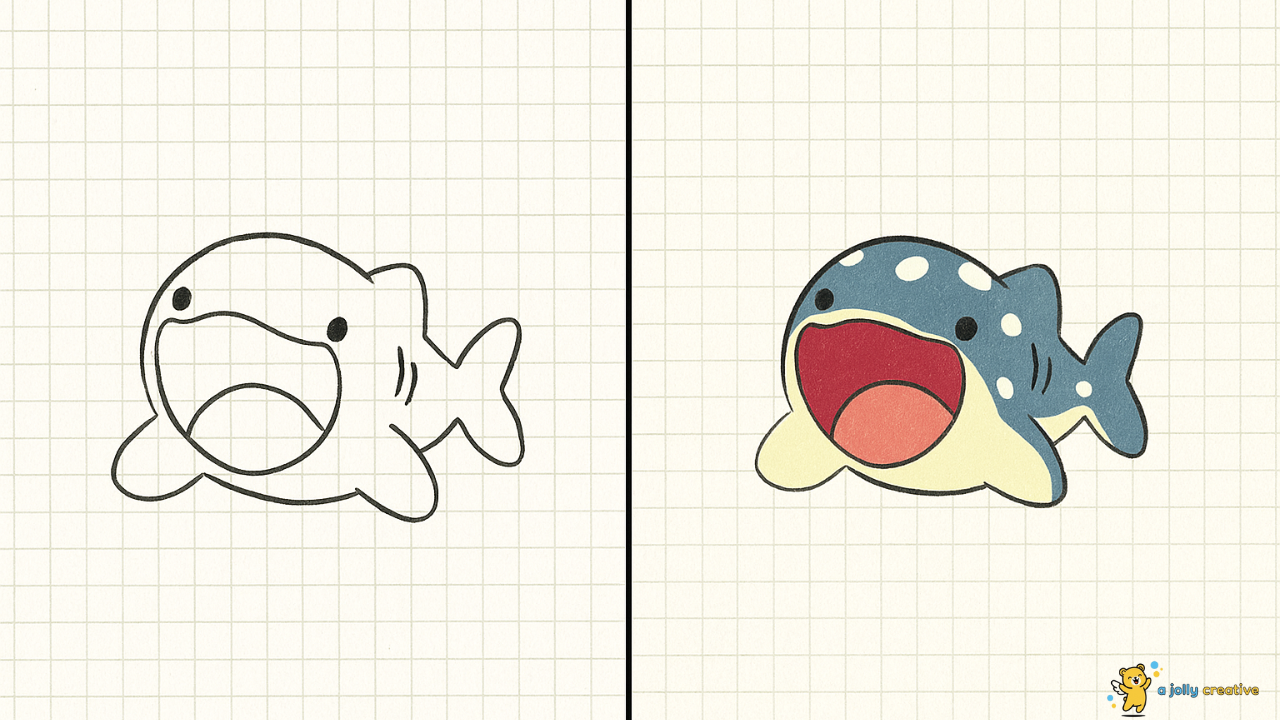 Fierce Shark Drawing-idea-4