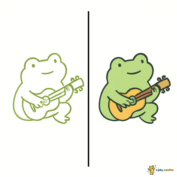 Frog Playing Guitar idea
