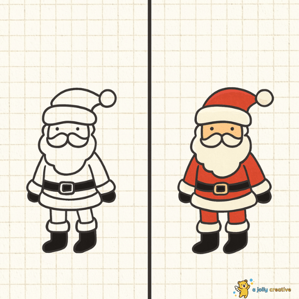 Full Santa Claus drawing idea
