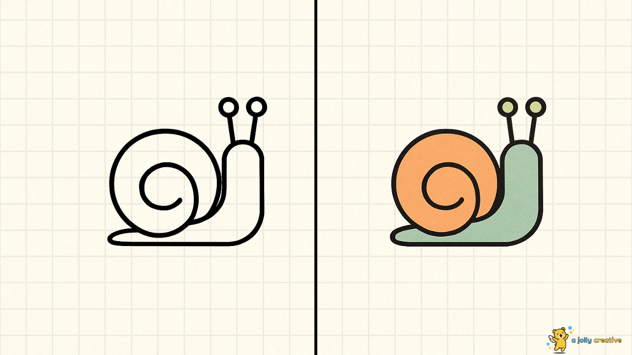 Garden Snail Drawing-idea-1