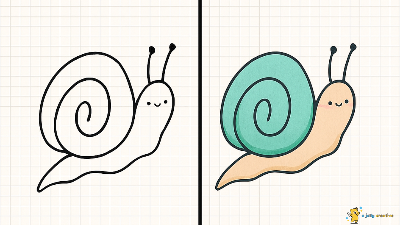 Garden Snail Drawing-idea-2