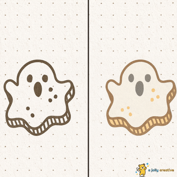 Ghost Cookie Drawingidea