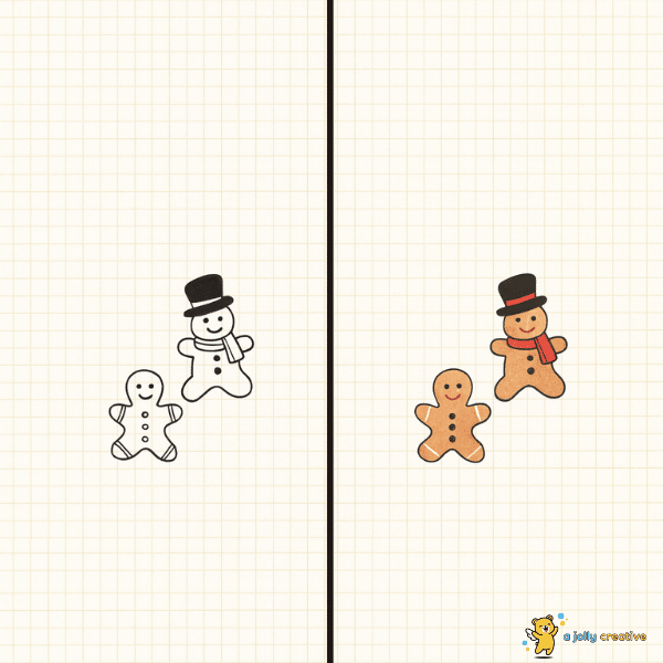 Gingerbread Friends Drawing