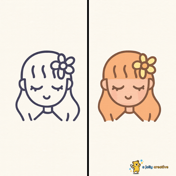 Girl With a Flower in Her Hair
