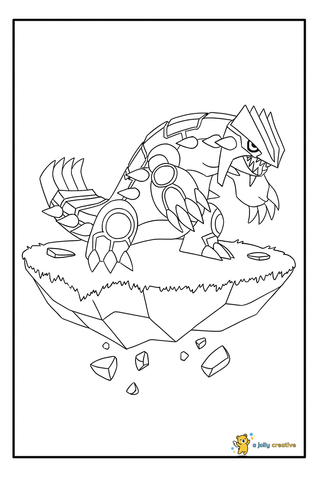 Groudon coloring pages 