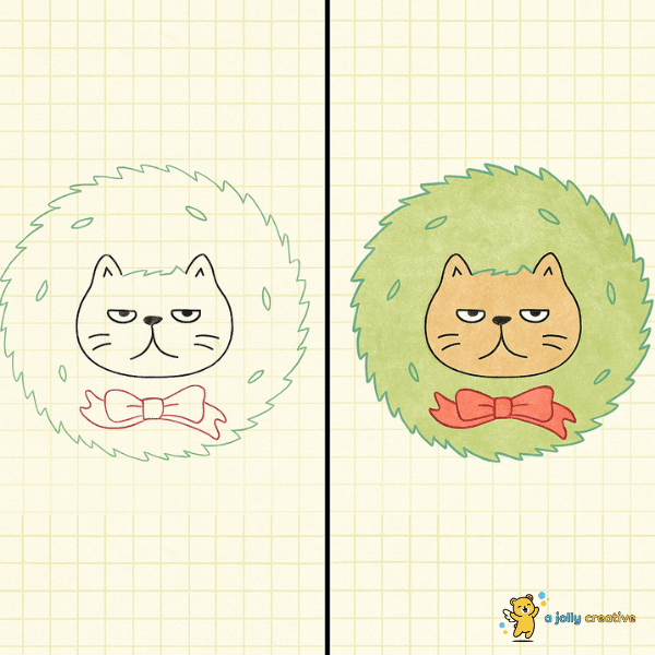 Grumpy Christmas Cat idea