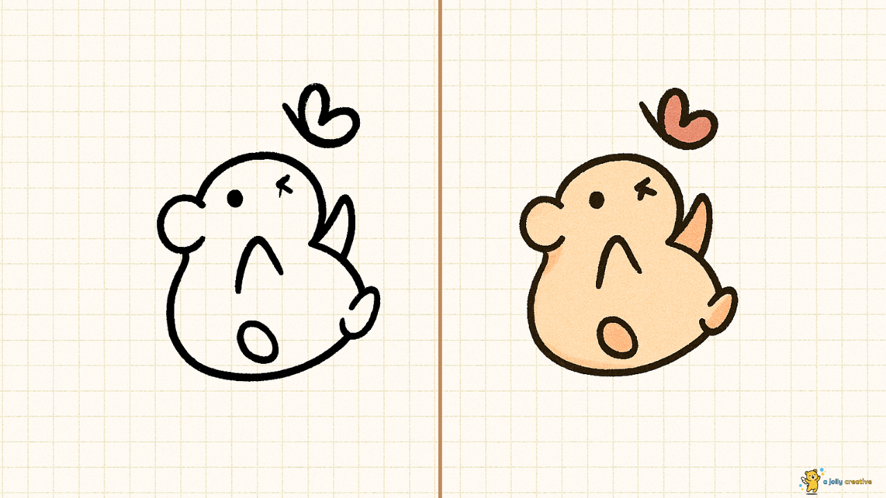 Hamster & Butterfly Drawing idea